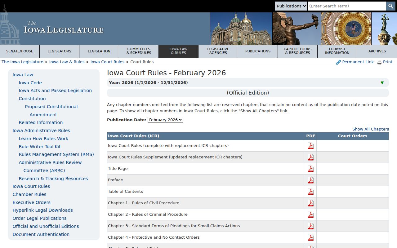 Iowa court access rules for Earlham criminal case records