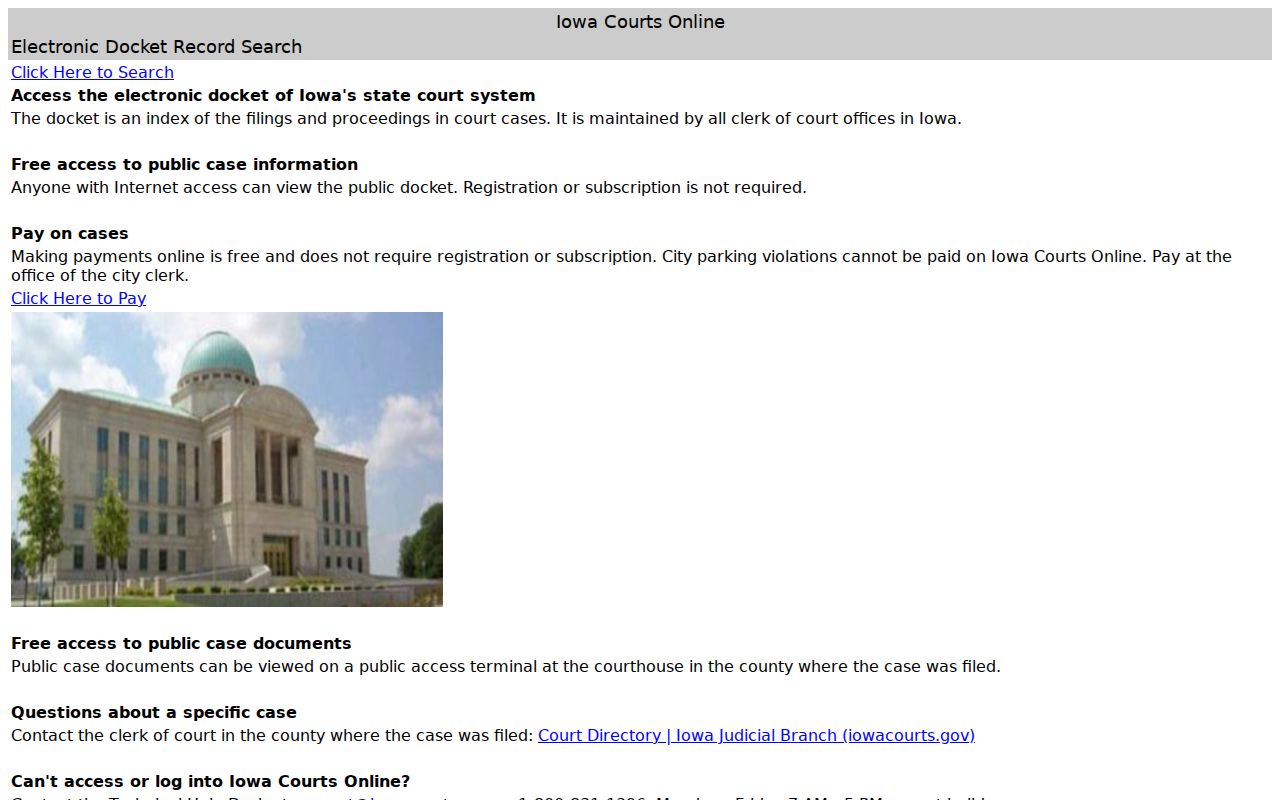 Madison County criminal court case search on Iowa Courts Online