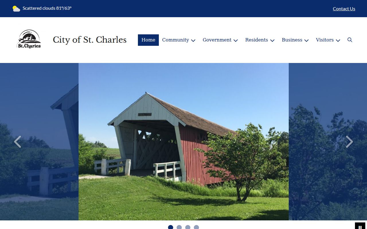 Official St. Charles city website for municipal administrative services