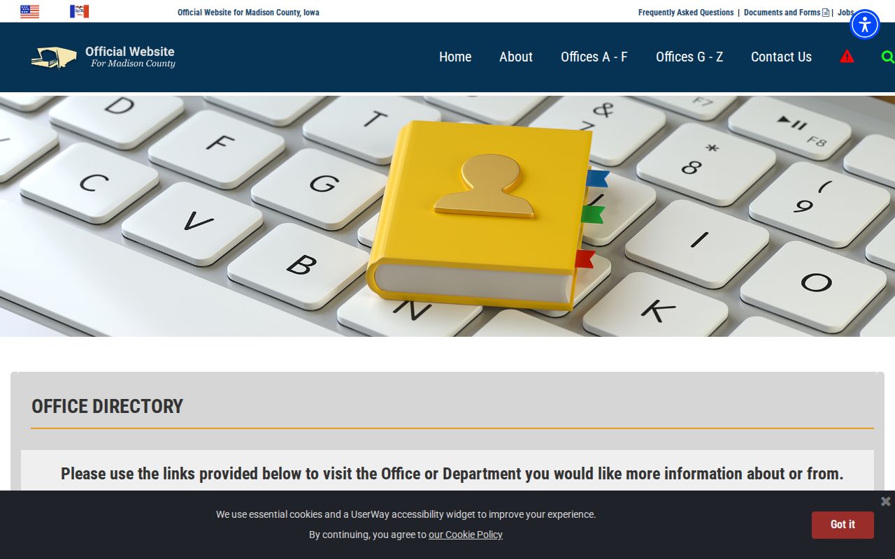 Madison County criminal records office directory